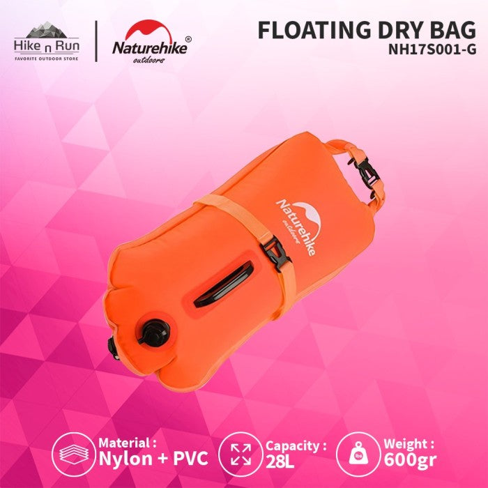 Dry Bag Naturehike NH17S001-G 28L Inflatable Emergency Floating Bag