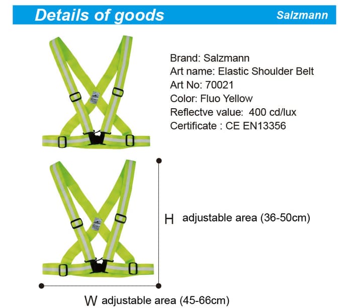 Salzmann Elastic Cross Belt 70021A
