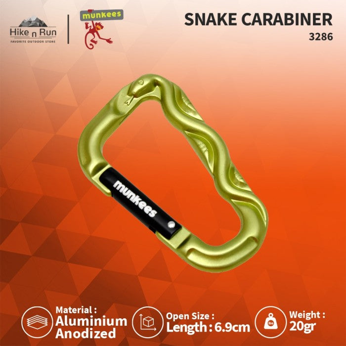 Aksesoris Carabiner Munkees 3286 3D Snake Carabiner