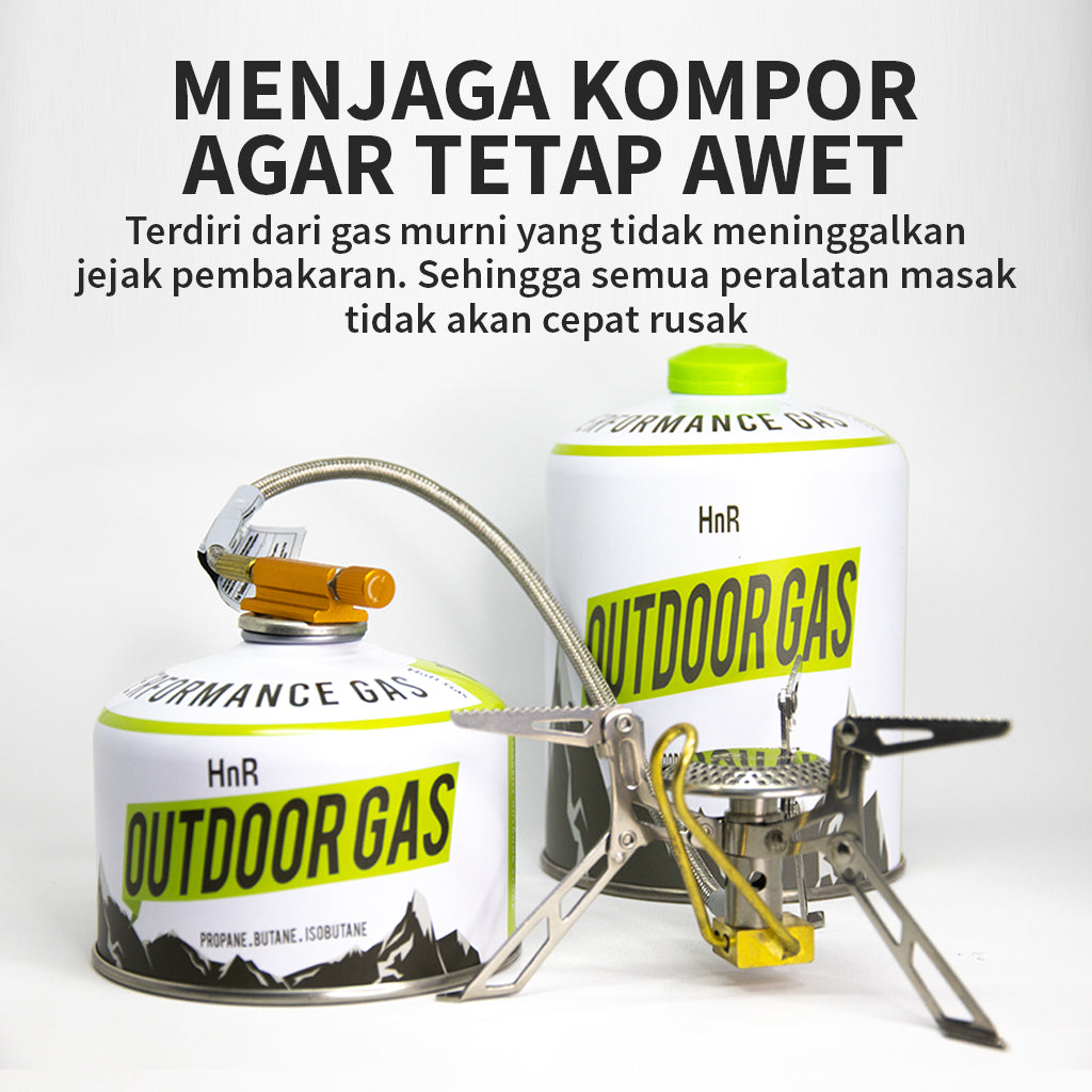 Hike n Run Portable Gas Canister Camping Hiking Terisi 110gr 230gr 450gr