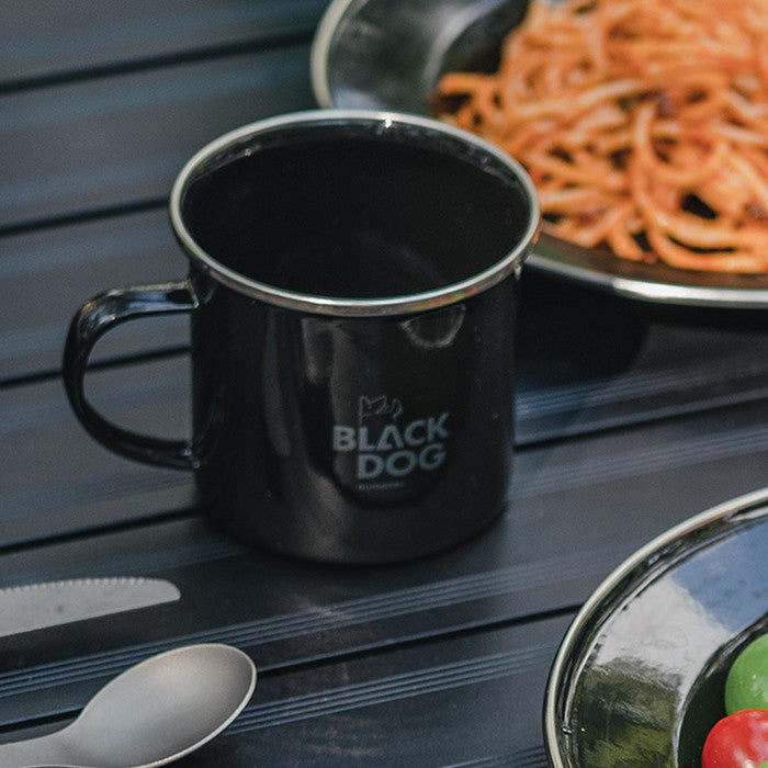 TABLEWARE CAMPING BLACK DOG BD-YC00 ALAT MAKAN MANGKOK PIRING GELAS MUG ENAMEL