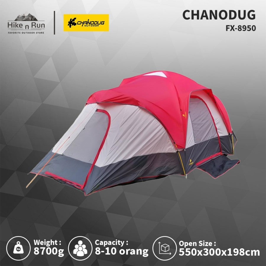 Tenda Camping Chanodug FX-8950 Tenda Family Kapasitas 8 - 10P