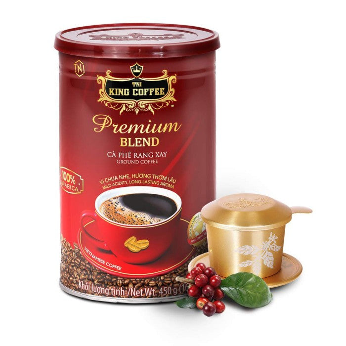 KOPI VIETNAM KING COFFEE PREMIUM BLEND 450G GROUND COFFEE TRUNG NGUYEN