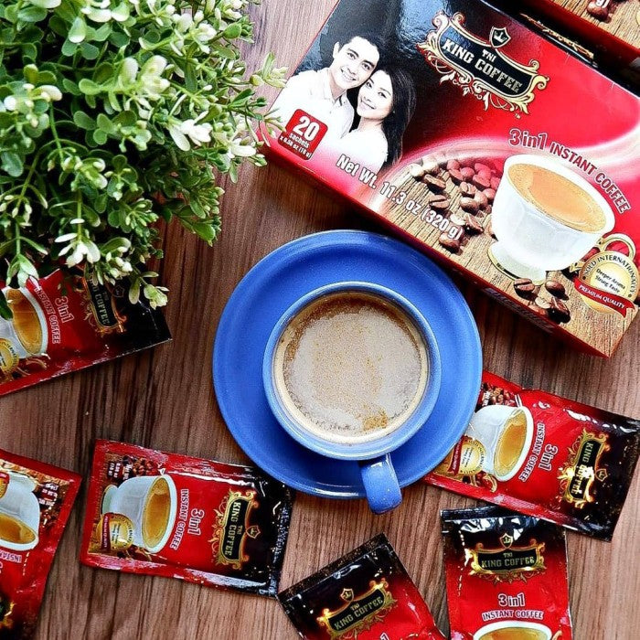 DUS Karton King Coffee Premium 3 in 1 – 12 Box Per Box isi 20 sachet