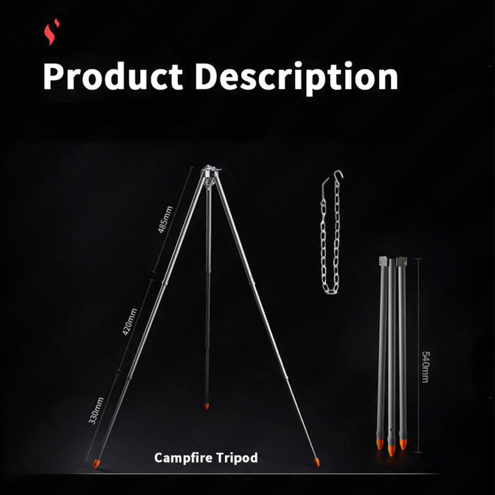 Tripod Masak Mobi Garden NX20666005 Camping Tripod For Hanging Pot