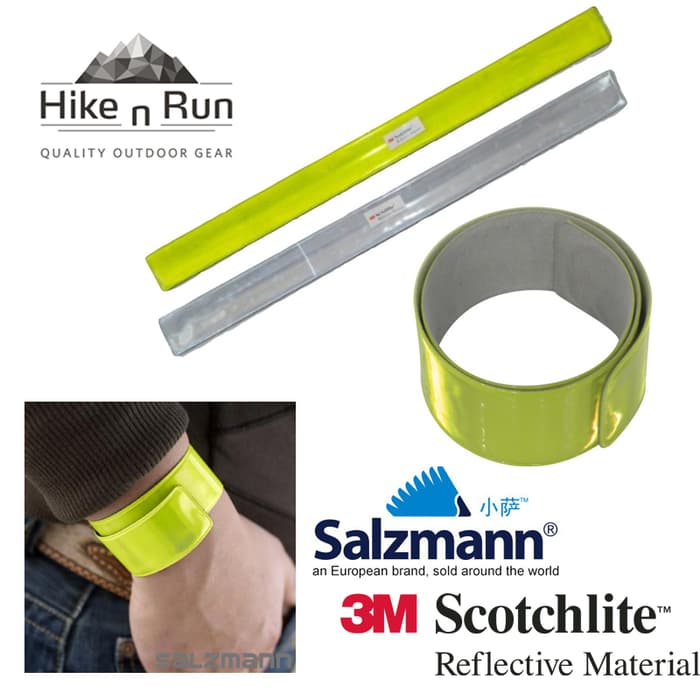 Salzmann 3M Reflective Running Sport Arm Leg Snap Band 4X41 43461-K