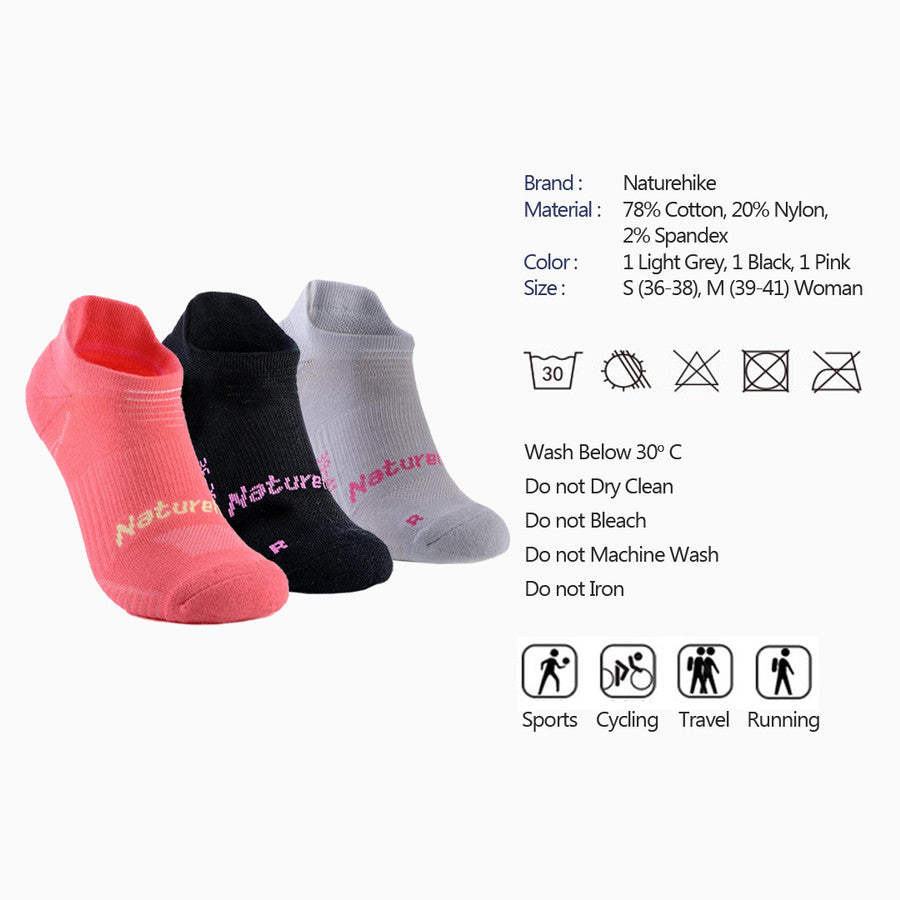 Kaos Kaki Wanita Naturehike Sock Triple NH17A015-W