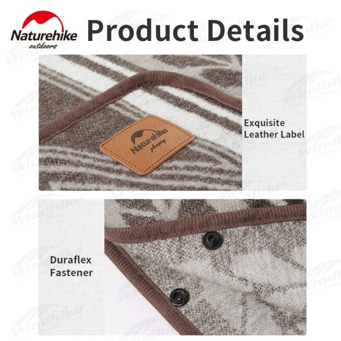Naturehike Jubah Hangat NH21PS007 Foison Warm Shawl Wool Blanket