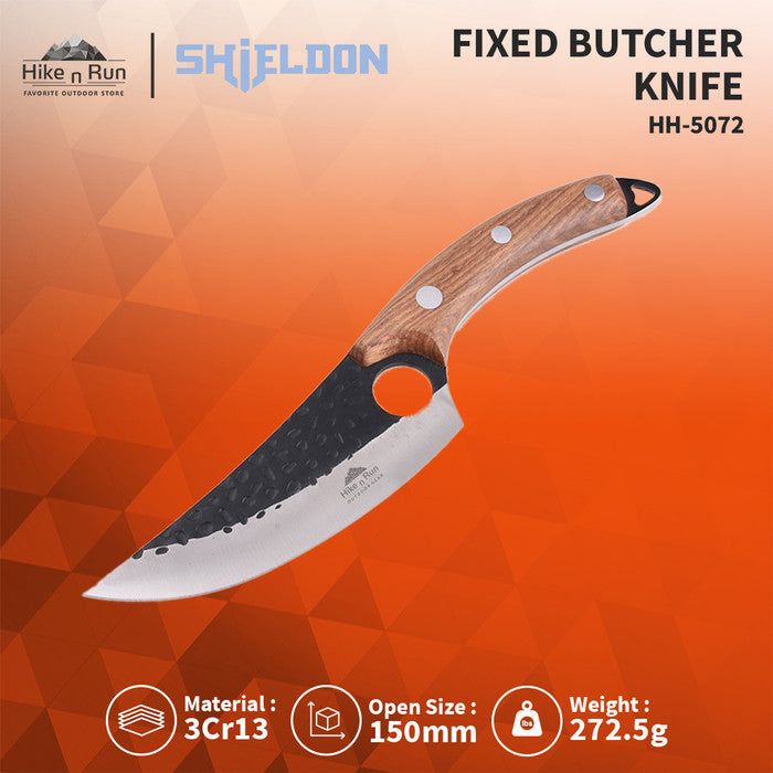 Pisau Outdoor Shieldon HH-5072 Fixed Survival Butcher Knife 3Cr13