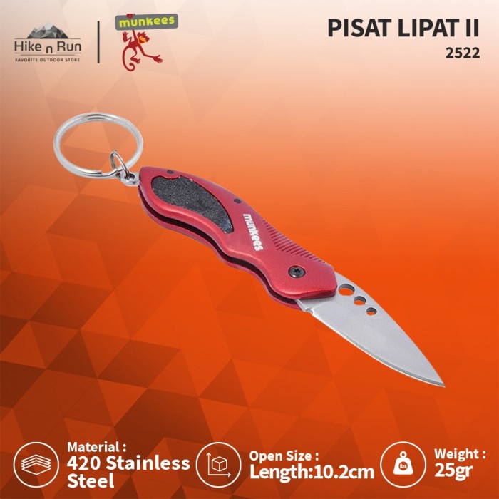 Pisau Lipat Munkees 2522 Outdoor Folding Knife II