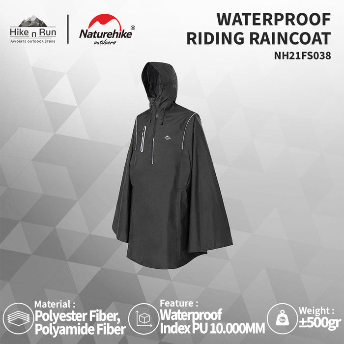 Poncho Serbaguna Naturehike NH21FS038 Waterproof Riding Raincoat