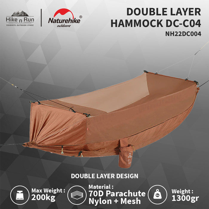 Hammock Single Naturehike DC-C04 NH22DC004 Double Layer Bushcraft