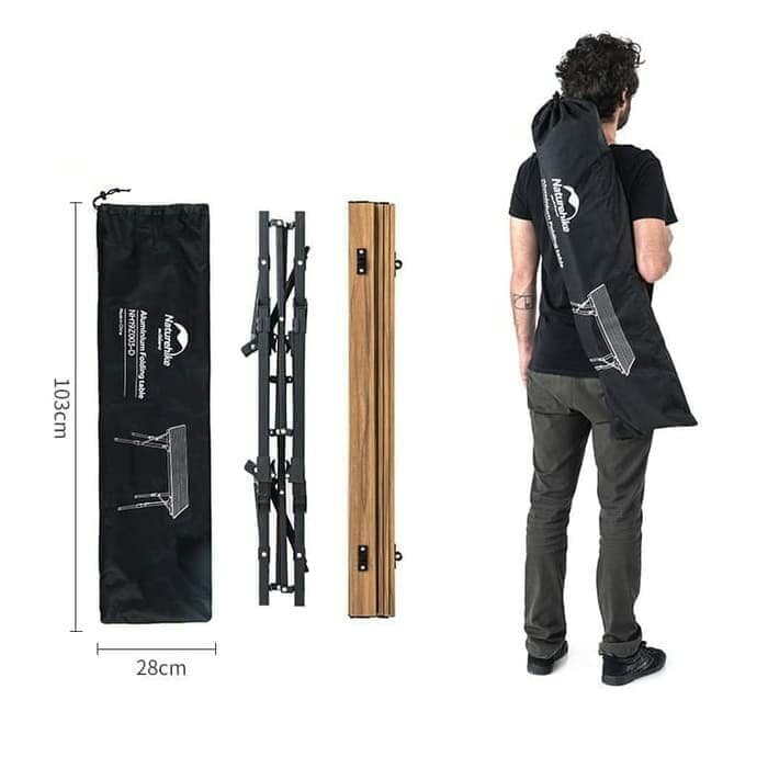 Meja Lipat Naturehike NH19Z003-D MW03 outdoor telescopic folding table