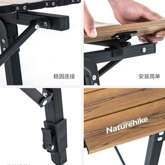 Meja Lipat Naturehike NH19Z003-D MW03 outdoor telescopic folding table