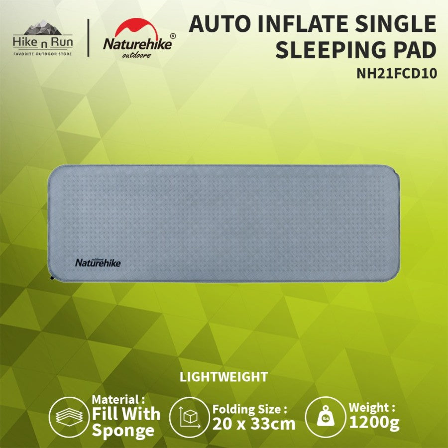 Matras Tidur Naturehike NH21FCD10 Sponge Auto Inflate Sleeping Pad