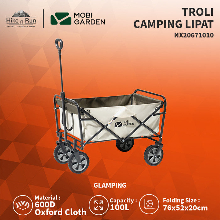 Troli Lipat Mobi Garden NX20671010 Folding Starry Camping Trolley Cart