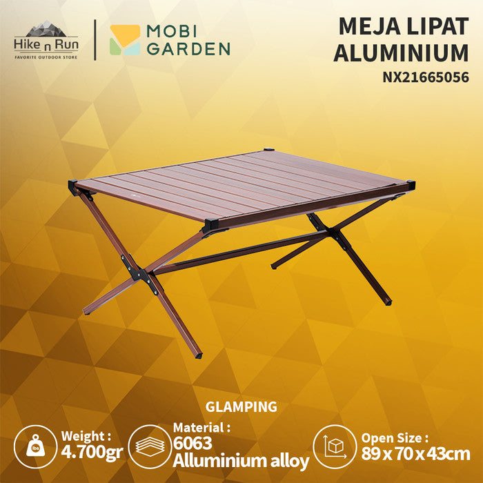 Meja Lipat Mobi Garden NX21665056 Sz Aluminium Roll Folding Table