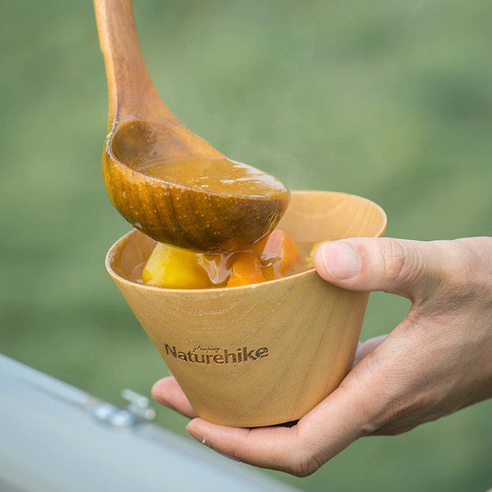 Mangkok Kayu Serbaguna Naturehike NH20CJ012 Camping Wood Bowl