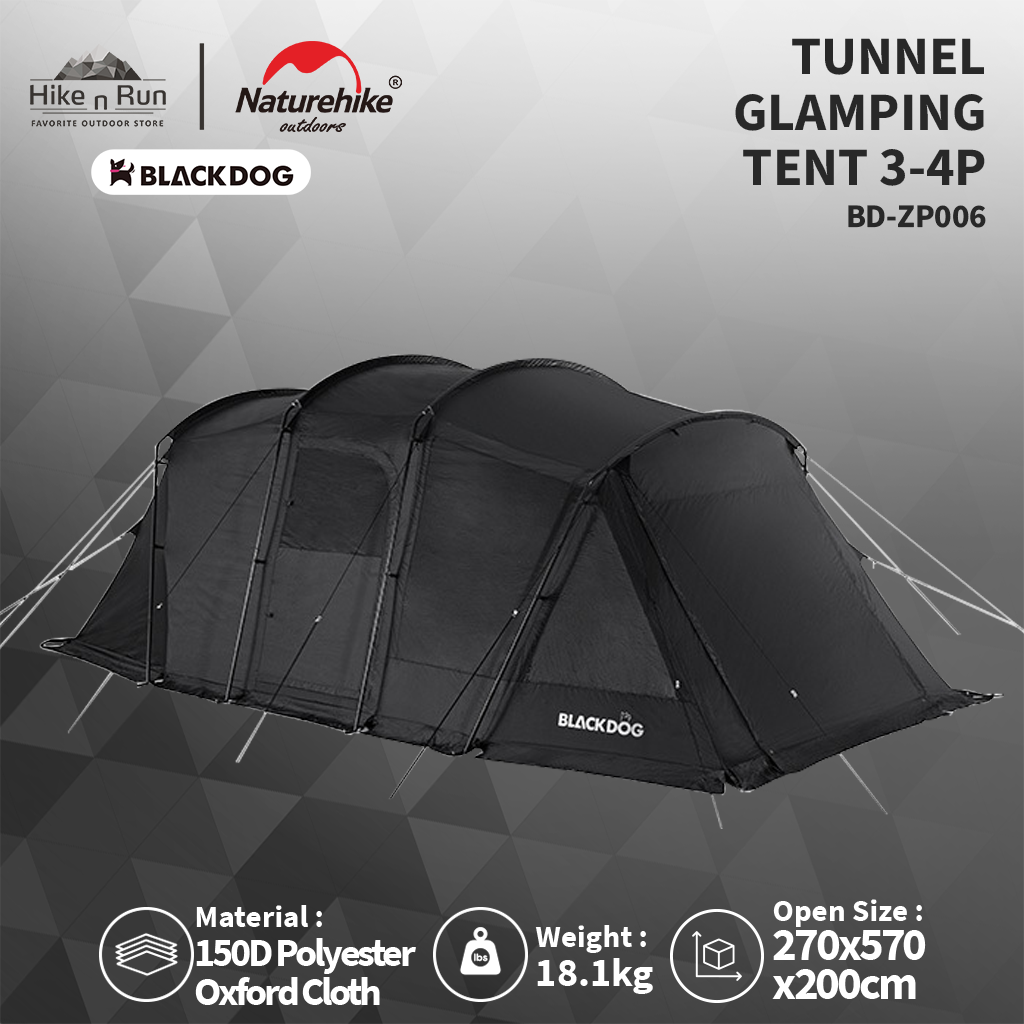 BLACKDOG TENDA  CAMPING TUNNEL BD-ZP006 DISCONTINUE