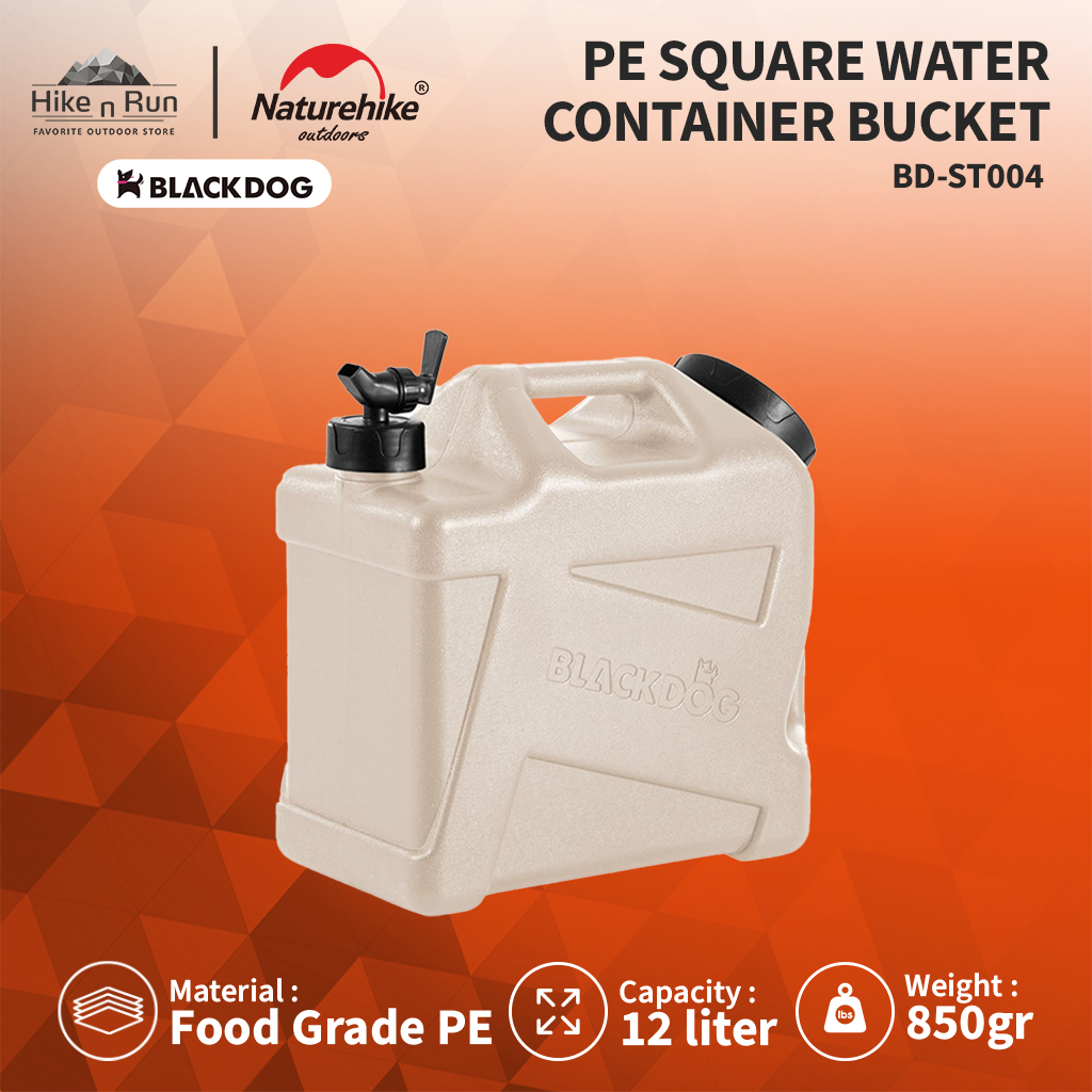 DISCONTINUE!!! Blackdog Galon Air BD-ST004 PE Square Water Container Bucket