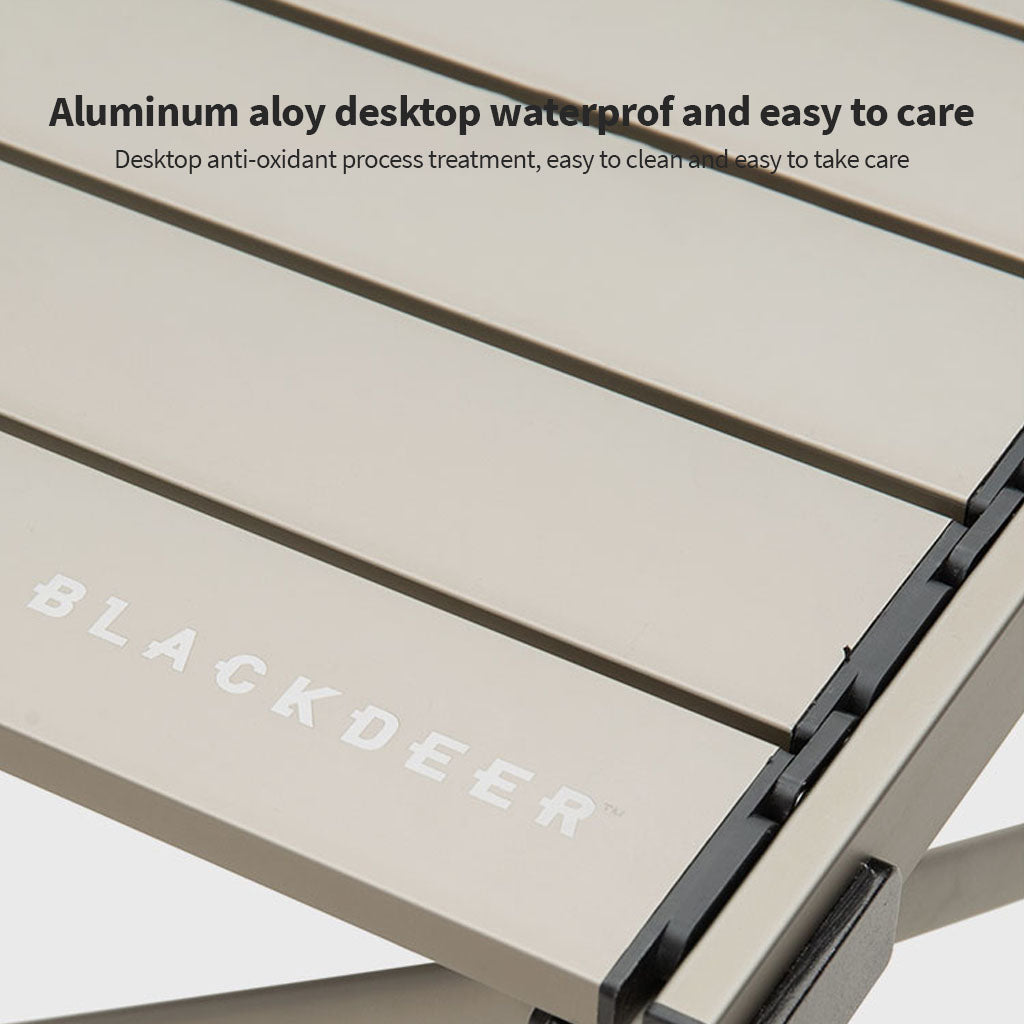 MEJA LIPAT BLACKDEER BD12022411 SQUARE ALUMINUM FOLDING TABLE