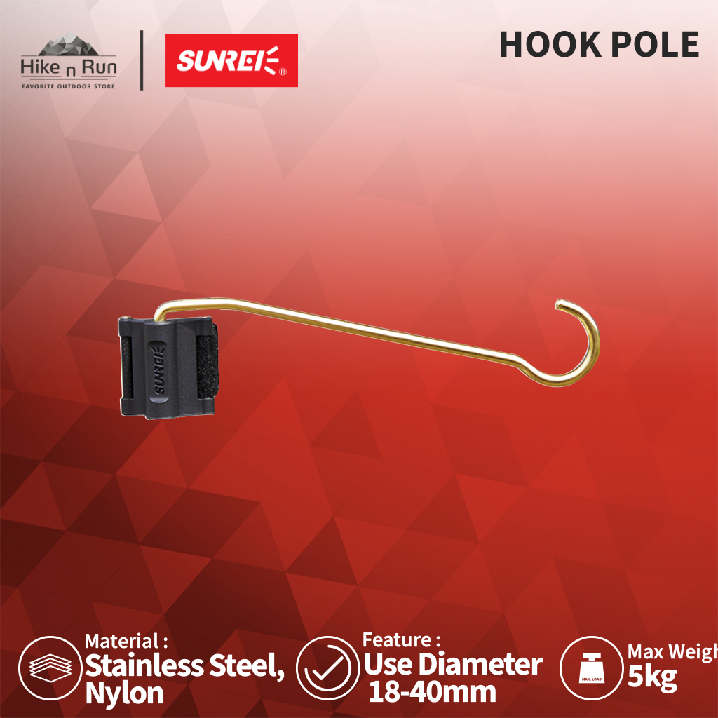 Sunrei Hanger Lampu Anti Slip Hook Pole