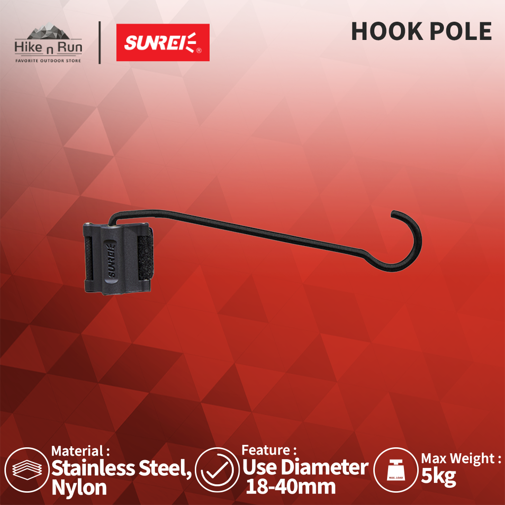 Sunrei Hanger Lampu Anti Slip Hook Pole