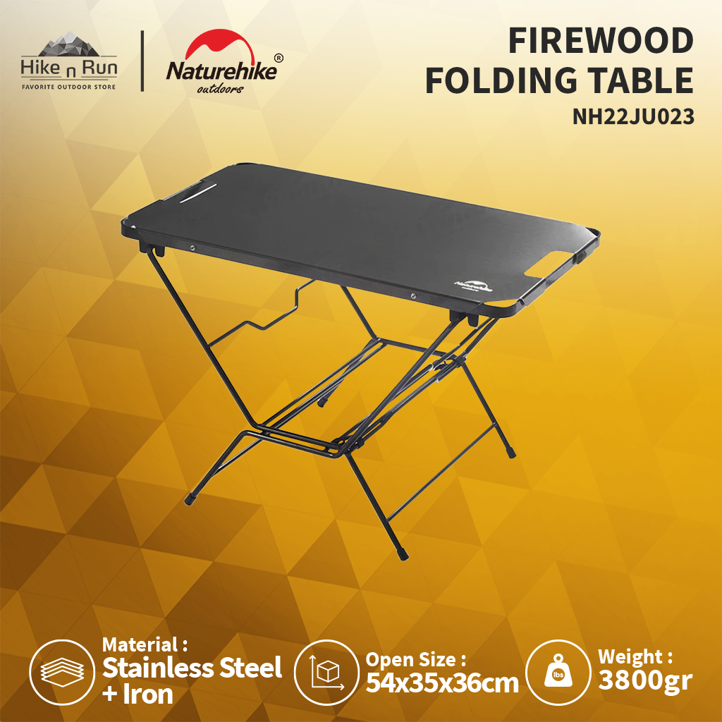 MEJA KAYU BAKAR LIPAT NATUREHIKE NH22JU023 FIREWOOD FOLDING TABLE