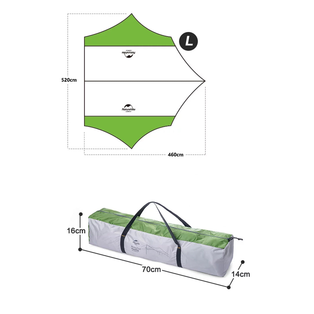 Naturehike Hexagonal Canopy Flysheet Tent NH16T013-S & NH16T012-S
