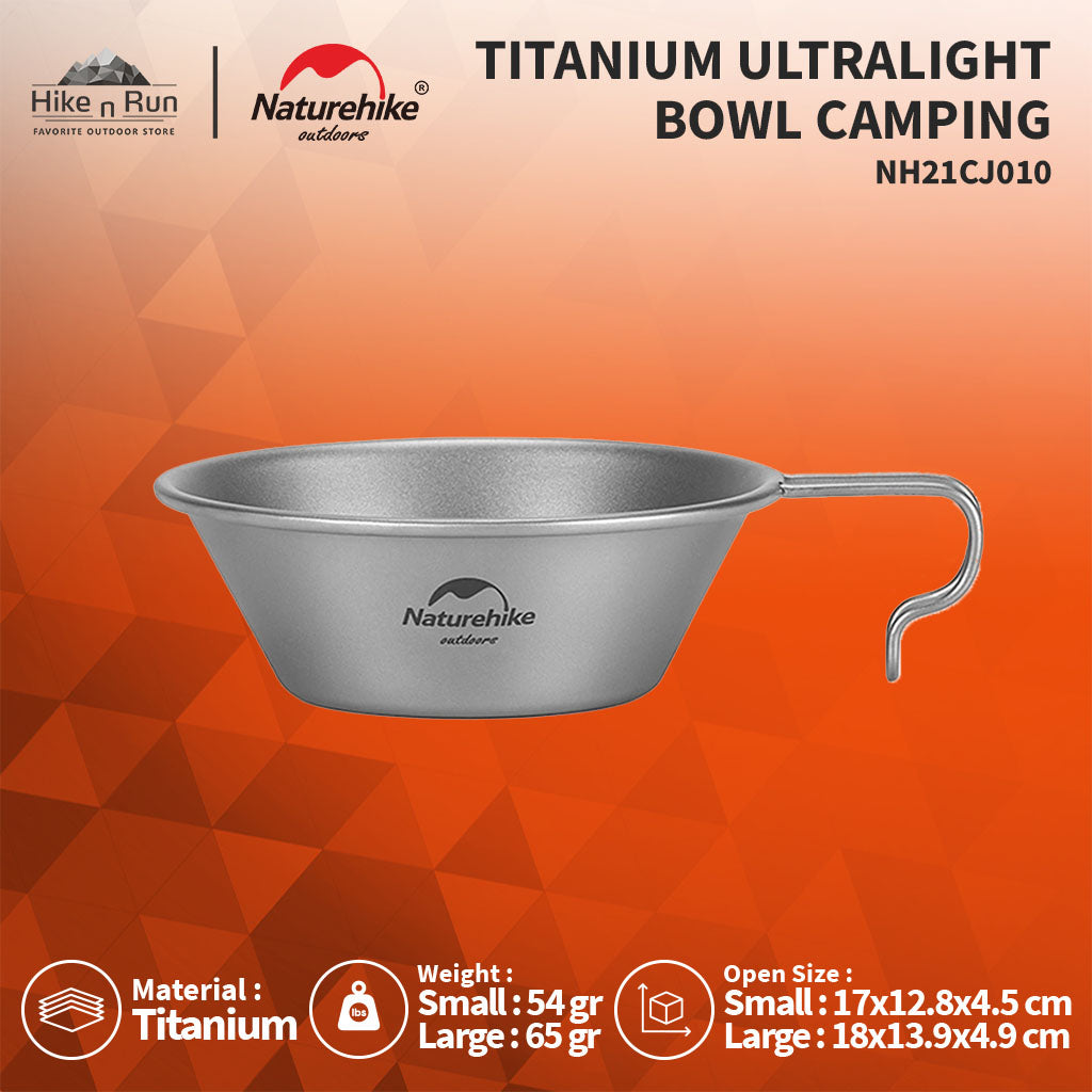 MANGKOK GANTUNG NATUREHIKE NH21CJ010  TITANIUM ULTRALIGHT BOWL CAMPING