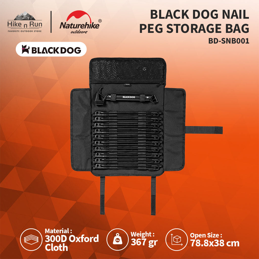 PREORDER!!! TAS PENYIMPANAN PASAK BLACK DOG BD-SNB001 NAIL PEG STORAGE BAG