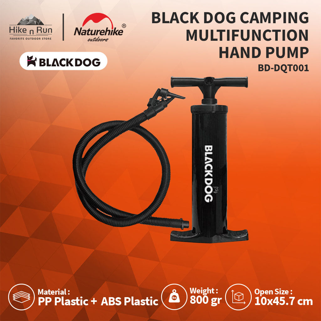 POMPA ANGIN MATRAS BLACK DOG BD-DQT001 CAMPING MANAL MULTIFUNCTION HAND PUMP