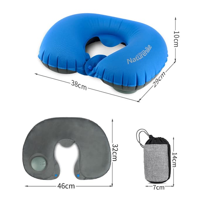 Naturehike Neck Pillow Aeros TPU With Button Pump NH18B010-T