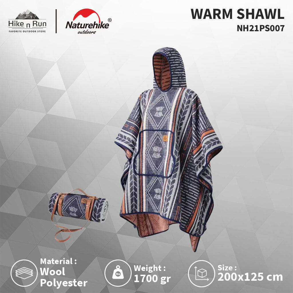 Naturehike Jubah Hangat NH21PS007 Foison Warm Shawl Wool Blanket