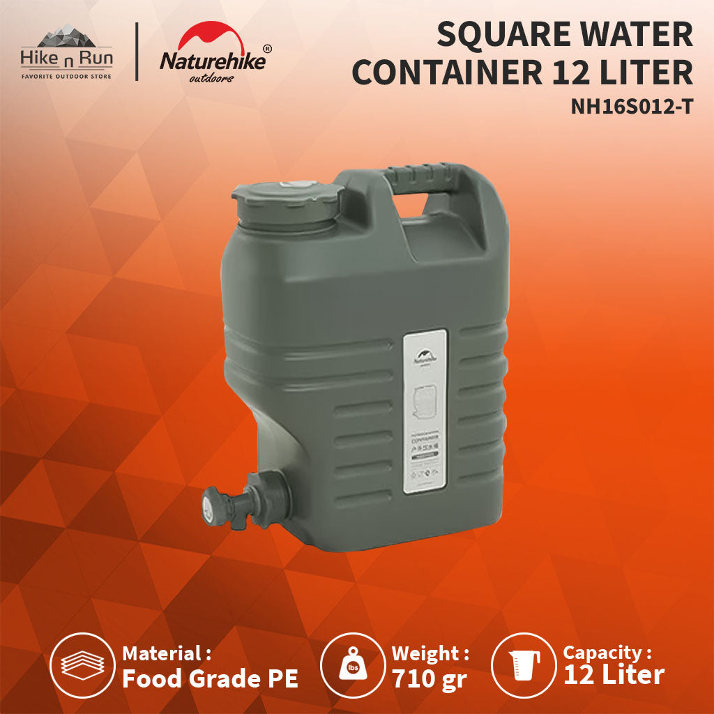 Galon Air Naturehike NH16S012-T PE Square Water Container Bucket