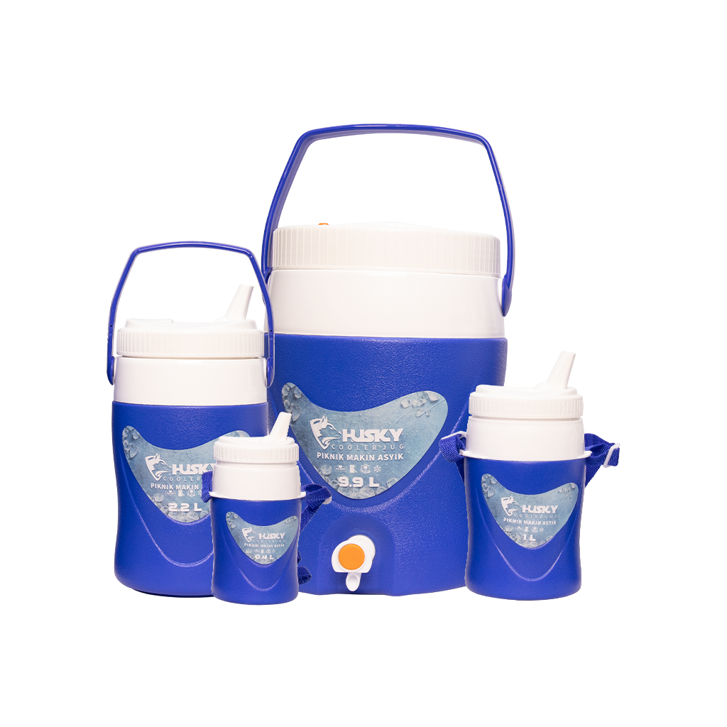 Termos Air Ukuran Jumbo isi 4 - Husky Cool Jug 4in1