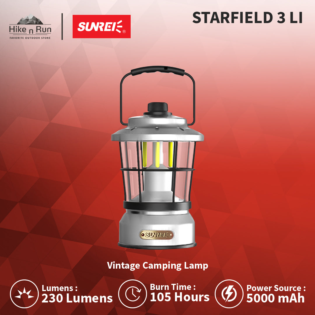 Lampu Glamping Rechargeable - Sunrei Starfield3 Li / Starfield 3