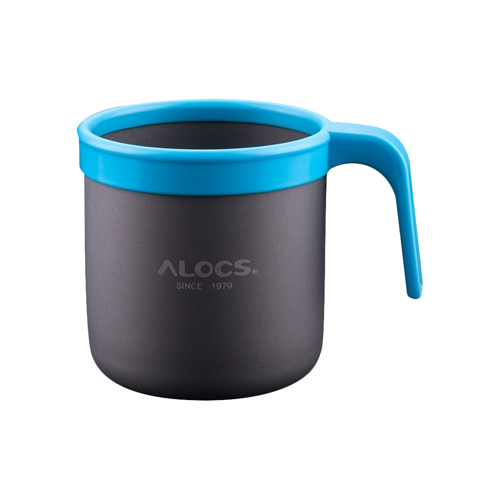 Gelas Serbaguna Alocs TW-401 Camping Aluminium Cup 400ml