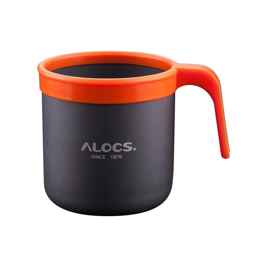 Gelas Serbaguna Alocs TW-401 Camping Aluminium Cup 400ml