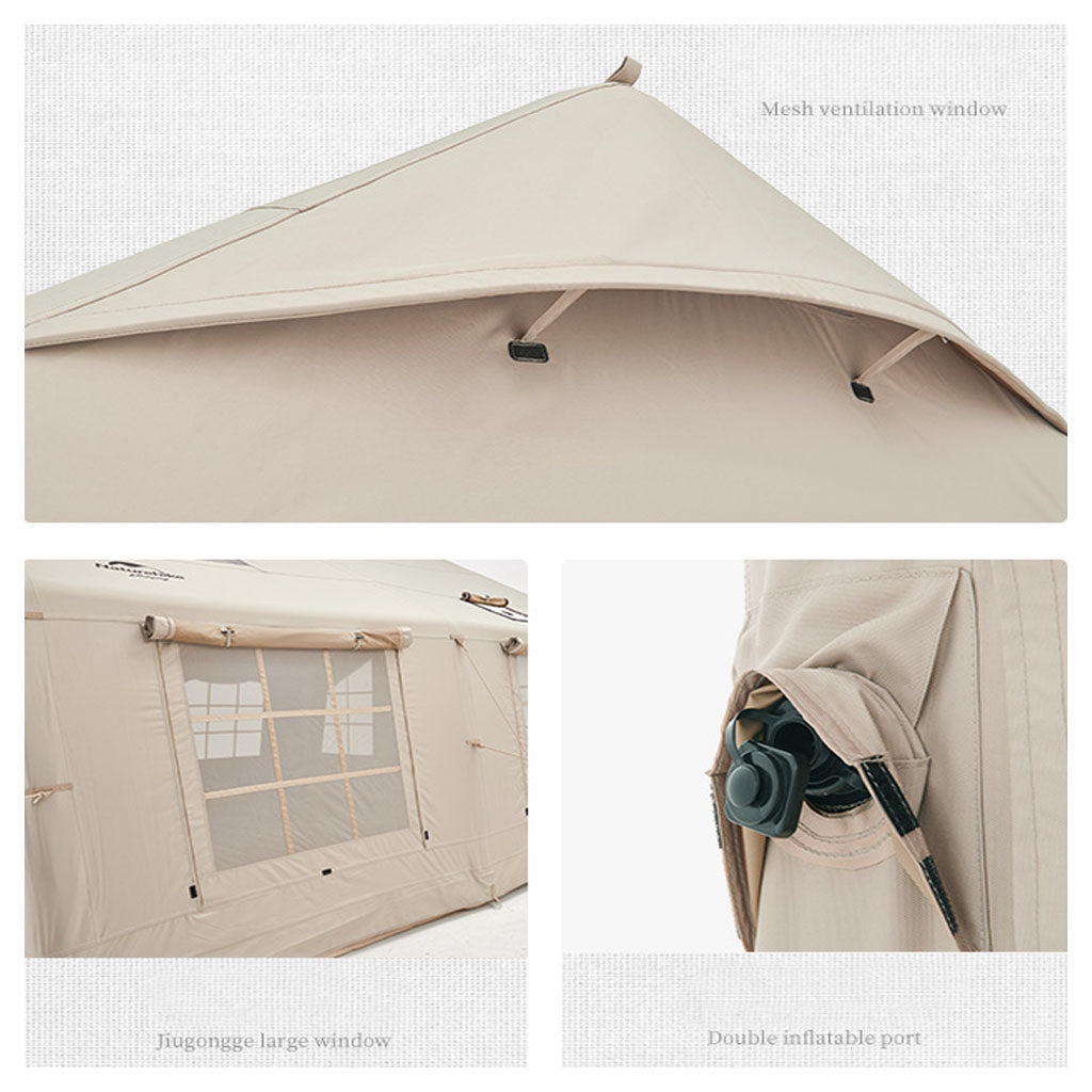 TENDA GLAMPING NATUREHIKE NH22ZP014 INFLATABLE AIR POLE TENT 13.2