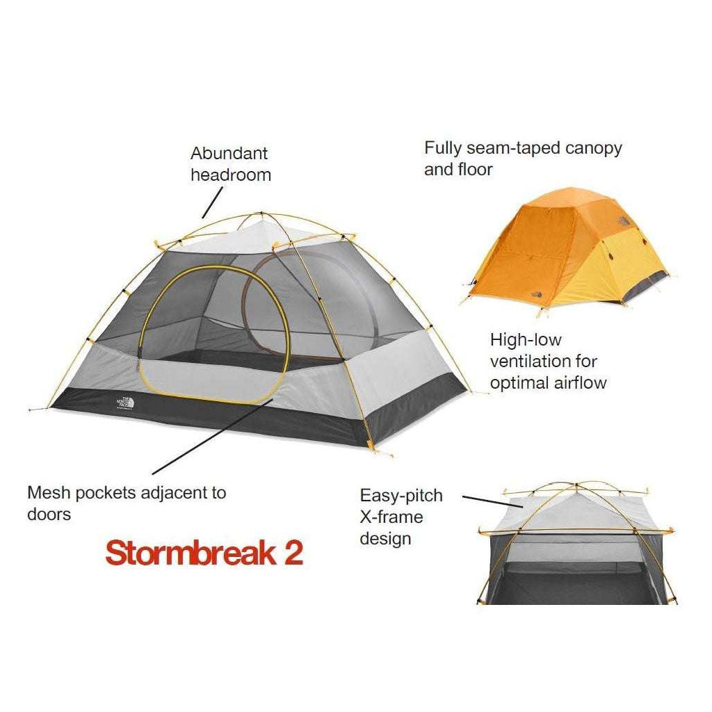 TENDA CAMPING TNF NF0A52VI //  NF0A3BYH // NF0A52VJ STORMBREAK TENT 2P 3P