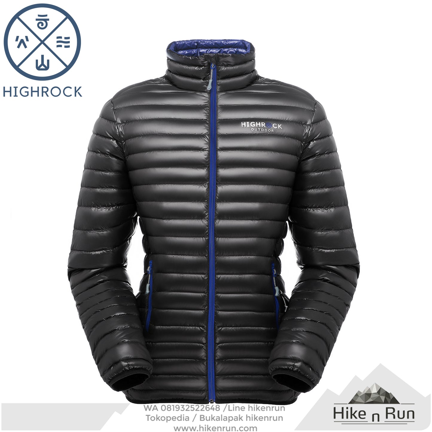 HR Jacket S01 Men Black Blue - Hike n Run