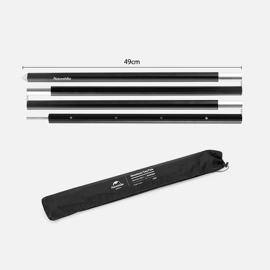 TIANG KANOPI ALUMUNIUM 6061 NATUREHIKE NH22PJ040 TELESCOPIC HALL ROD