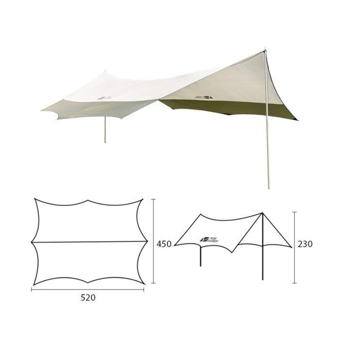 Tenda Kanopi Mobi Garden NX20661014 JUNTING PLUS 440 Canopy Tarp