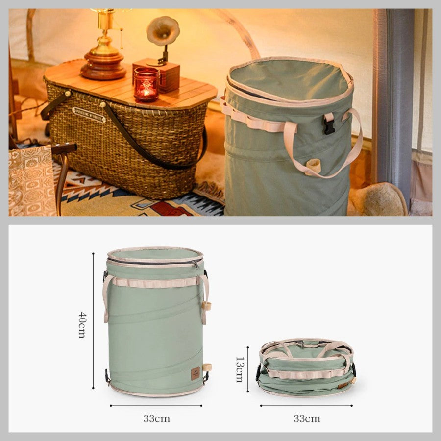 Ember Lipat Naturehike NH21YW139 Folding Drum Bucket Laundry Bag 30L