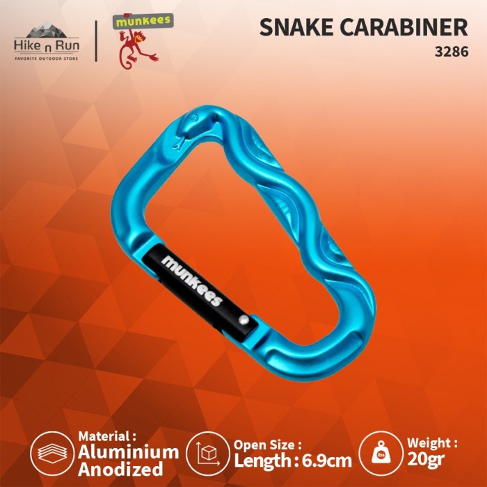 Aksesoris Carabiner Munkees 3286 3D Snake Carabiner