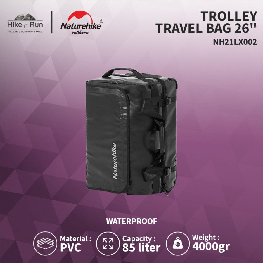 DISCONTINUE!!! Koper Lipat Naturehike NH21LX002 Waterproof Trolley Travel Bag 26