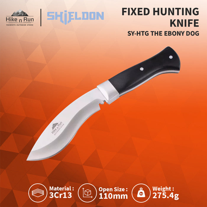 Shieldon Pisau Outdoor Fixed Survival Hunting Knives 3Cr13  SY-HTG