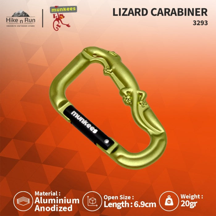 Aksesoris Carabiner Munkees 3293 3D Lizard Carabiner