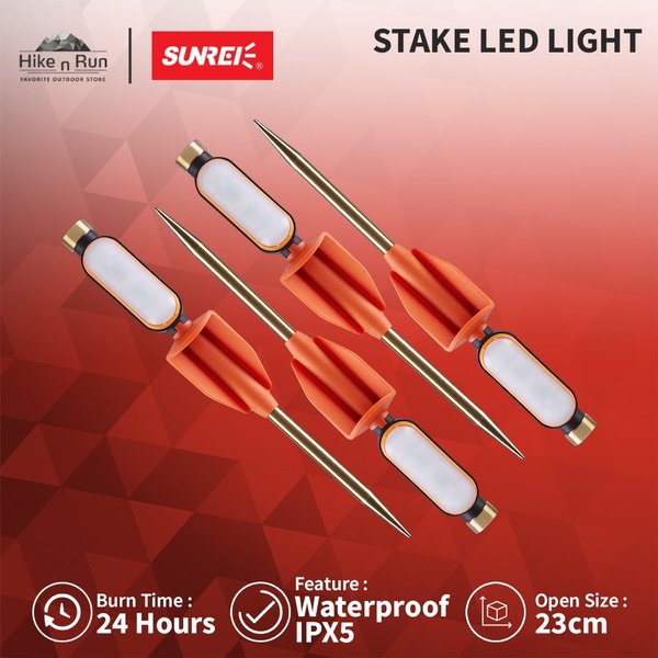 Sunrei Pasak Tenda LED Stainless Steel Stake Light